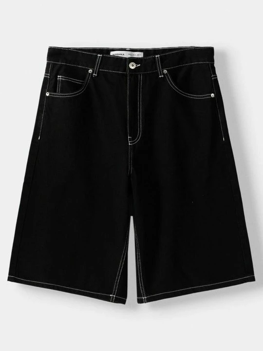 Zdjęcie produktu Szorty jeansowe Bershka czarny