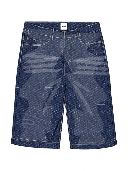 Zdjęcie produktu Szorty jeansowe Boss niebieski denim