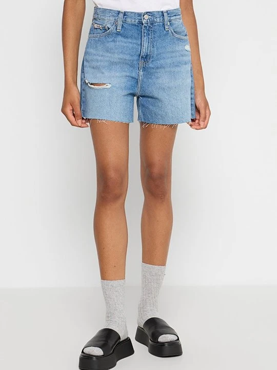Zdjęcie produktu Szorty jeansowe Calvin Klein Jeans niebieski