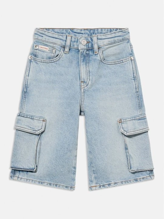 Zdjęcie produktu Szorty jeansowe Calvin Klein Jeans jasnoniebieski denim