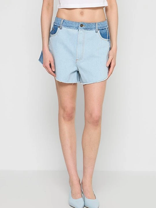 Zdjęcie produktu Szorty jeansowe Chiara Ferragni liliowy