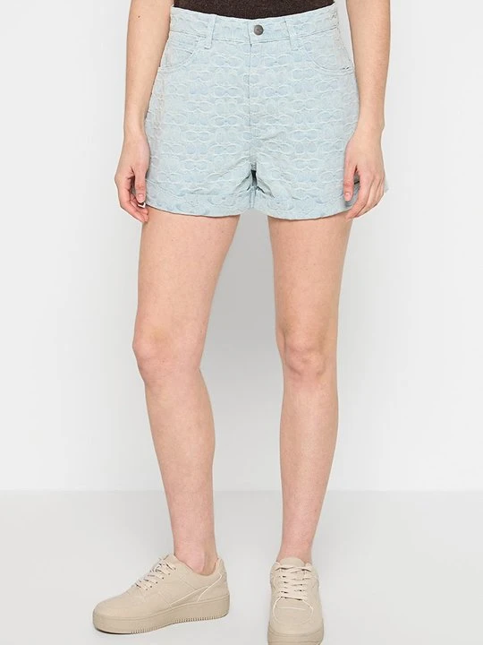 Zdjęcie produktu Szorty jeansowe Coach jasnoniebieski