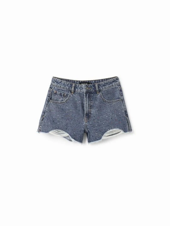 Zdjęcie produktu Szorty jeansowe Desigual niebieski denim