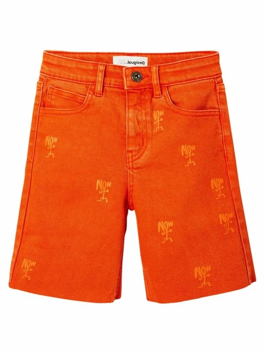 Zdjęcie produktu Szorty jeansowe Desigual pomarańczowy