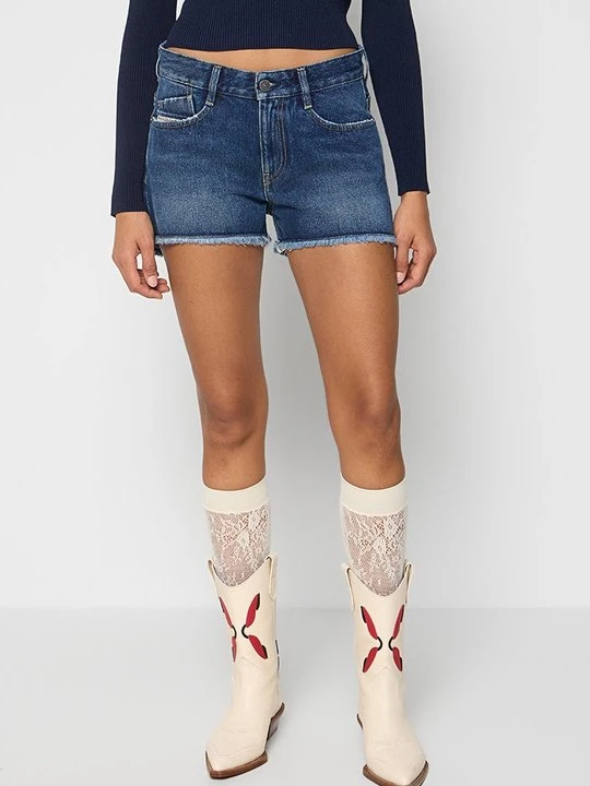 Zdjęcie produktu Szorty jeansowe Diesel niebieski denim