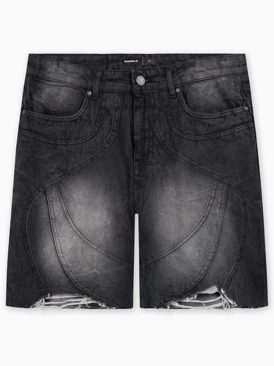 Zdjęcie produktu Szorty jeansowe FAVELA czarny