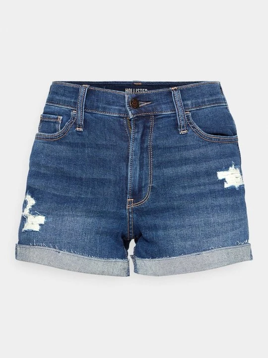 Zdjęcie produktu Szorty jeansowe Hollister Co. ciemnoniebieski