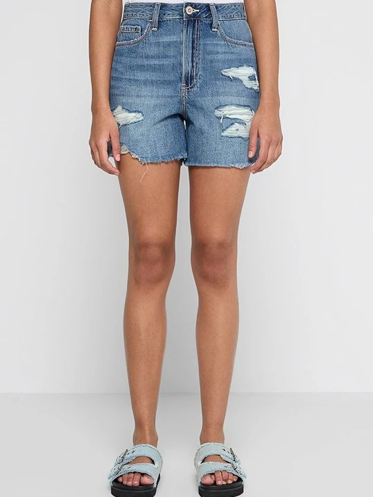 Zdjęcie produktu Szorty jeansowe Hollister Co. niebieski