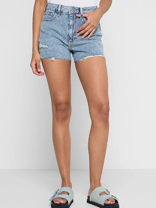 Zdjęcie produktu Szorty jeansowe Hollister Co. jasnoniebieski