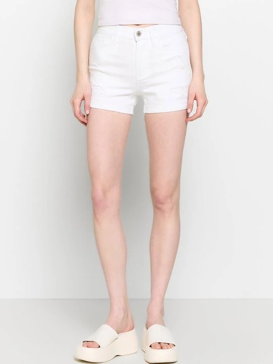 Zdjęcie produktu Szorty jeansowe Hollister Co. biały