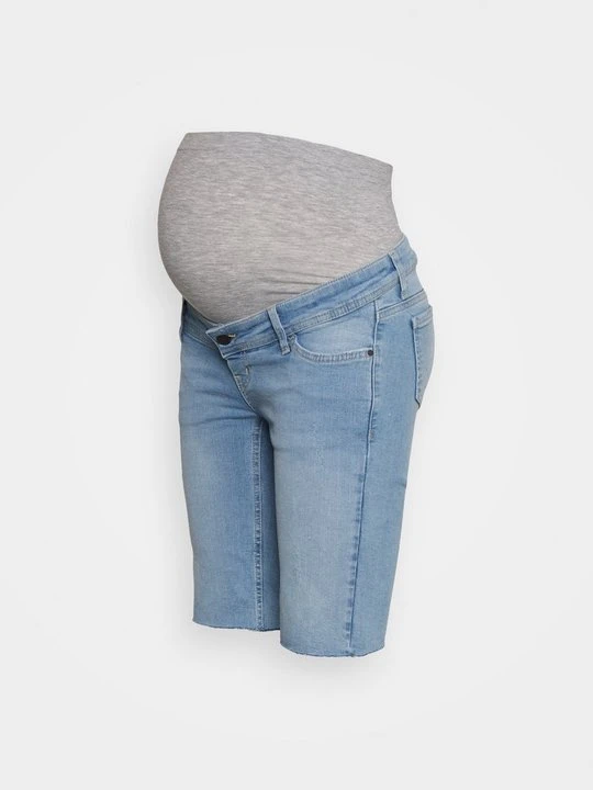 Zdjęcie produktu Szorty jeansowe Mamalicious jasnoniebieski denim