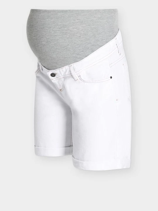 Zdjęcie produktu Szorty jeansowe Mamalicious biały