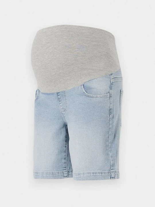 Zdjęcie produktu Szorty jeansowe Mamalicious jasnoniebieski denim