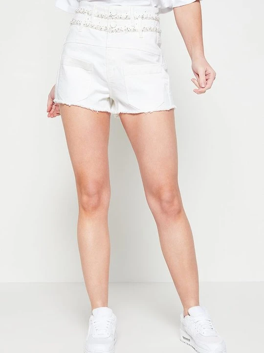 Zdjęcie produktu Szorty jeansowe Miss Sixty biały