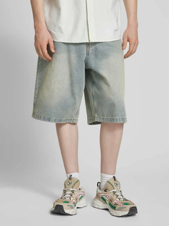 Zdjęcie produktu Szorty jeansowe o kroju baggy fit z 5 kieszeniami Karl Kani Jeansowy niebieski
