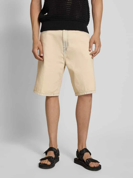 Zdjęcie produktu Szorty jeansowe o kroju baggy fit z 5 kieszeniami model ‘LANDON’ Carhartt WIP Piaskowy