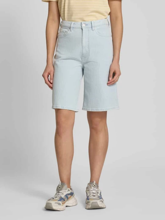 Zdjęcie produktu Szorty jeansowe o kroju baggy fit z 5 kieszeniami model ‘PIRI’ IVY & OAK Błękitny