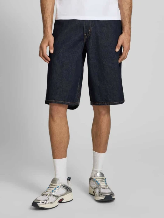Zdjęcie produktu Szorty jeansowe o kroju baggy z czystej bawełny model '470' Levi's Ciemnoniebieski