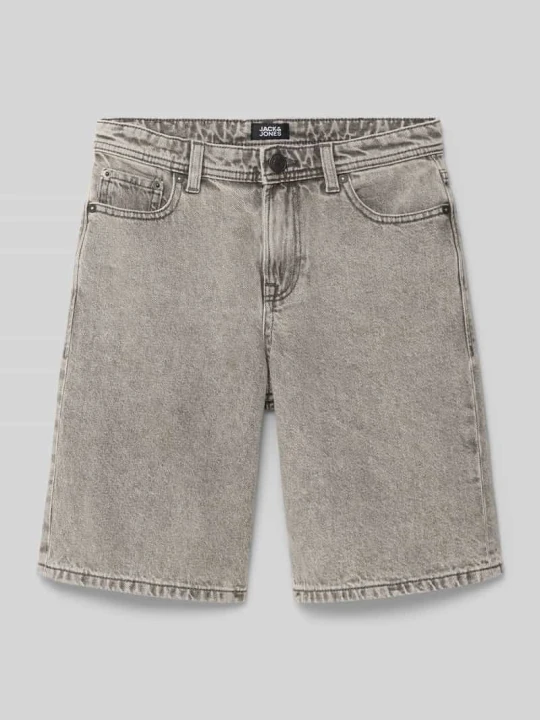 Zdjęcie produktu Szorty jeansowe o kroju baggy z wpuszczanymi kieszeniami model 'ALEX' Jack&Jones Czarny