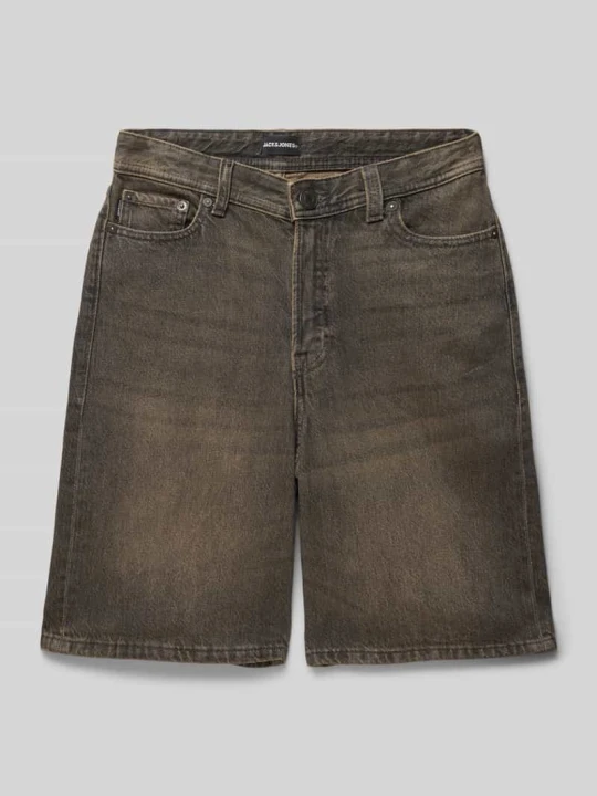 Zdjęcie produktu Szorty jeansowe o kroju extra baggy fit z 5 kieszeniami model ‘RON’ Jack&Jones Czarny
