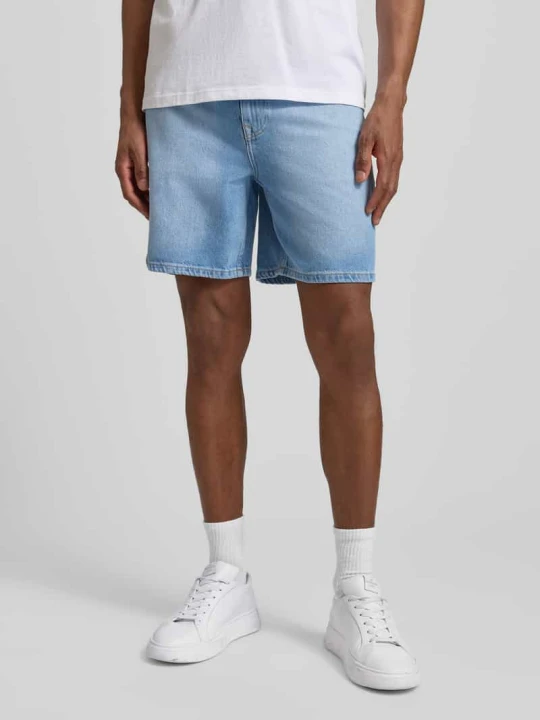 Zdjęcie produktu Szorty jeansowe o kroju loose fit z mieszanka bawełny i lyocellu model 'ALEX' Selected Homme Jasnoniebieski