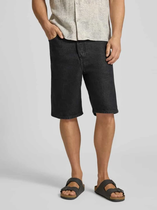 Zdjęcie produktu Szorty jeansowe o kroju loose fit z mieszanki bawełny model 'BAGGY' ARMEDANGELS Ciemnoszary