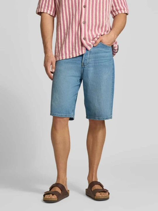 Zdjęcie produktu Szorty jeansowe o kroju loose fit z mieszanki lyocellu i bawełny model 'BAGGY HEMP BLEND' ARMEDANGELS Jasnoniebieski