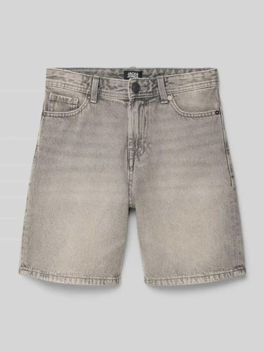 Zdjęcie produktu Szorty jeansowe o kroju loose fit z wpuszczanymi kieszeniami model 'TONY' Jack&Jones Średnioszary