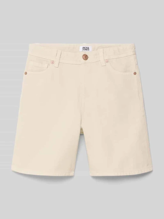 Zdjęcie produktu Szorty jeansowe o kroju loose fit z wpuszczanymi kieszeniami model 'TONY' Jack&Jones Écru