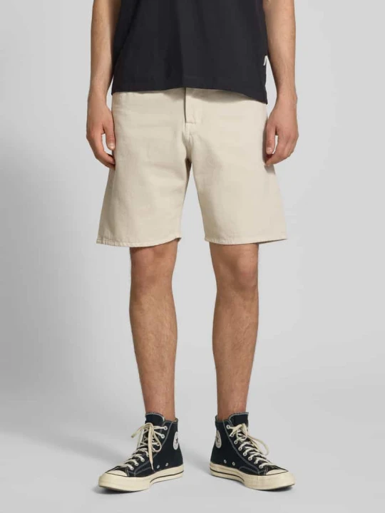 Zdjęcie produktu Szorty jeansowe o kroju loose fit z wpuszczanymi kieszeniami model 'TONY' Jack&Jones Beżowy