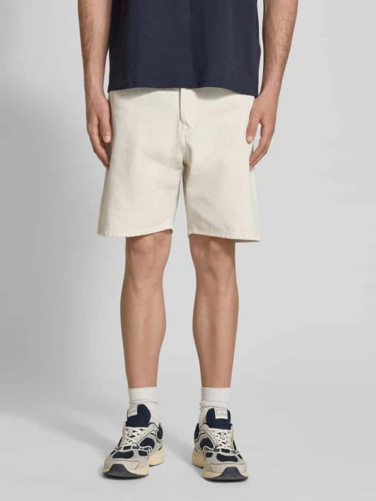 Zdjęcie produktu Szorty jeansowe o kroju loose fit z wpuszczanymi kieszeniami model 'TONY' Jack&Jones Złamany biały