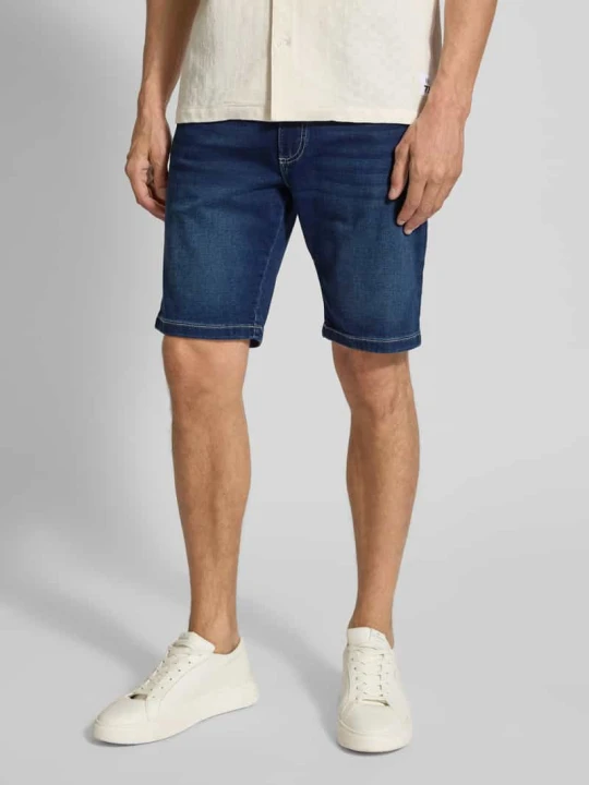 Zdjęcie produktu Szorty jeansowe o kroju modern fit z 5 kieszeniami Bugatti Niebieski