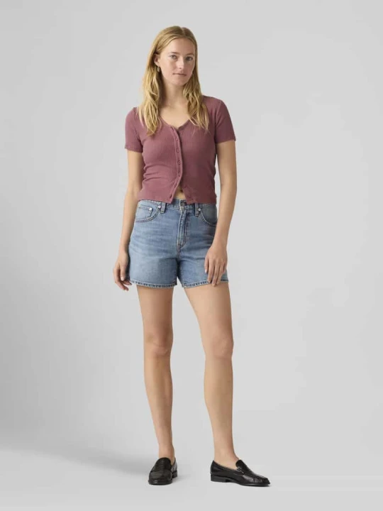 Zdjęcie produktu Szorty jeansowe o kroju regular fit z 5 kieszeni Levi's Jeansowy niebieski