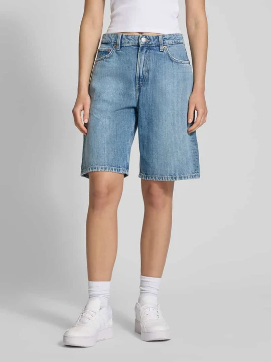 Zdjęcie produktu Szorty jeansowe o kroju regular fit z 5 kieszeniami model ‘MONTEREY’ Weekday Jeansowy niebieski