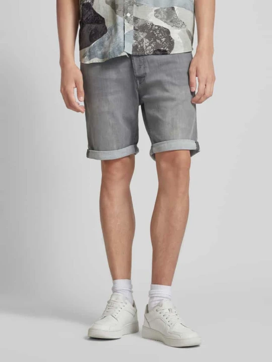 Zdjęcie produktu Szorty jeansowe o kroju regular fit z 5 kieszeniami model ‘RICK’ Jack&Jones Jasnoszary