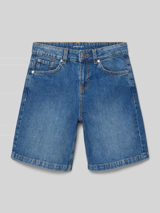 Zdjęcie produktu Szorty jeansowe o kroju regular fit z 5 kieszeniami Tom Tailor Niebieski