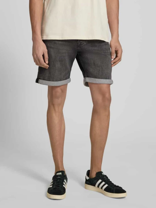 Zdjęcie produktu Szorty jeansowe o kroju regular fit z brzegiem model 'RICK' Jack&Jones Ciemnoszary
