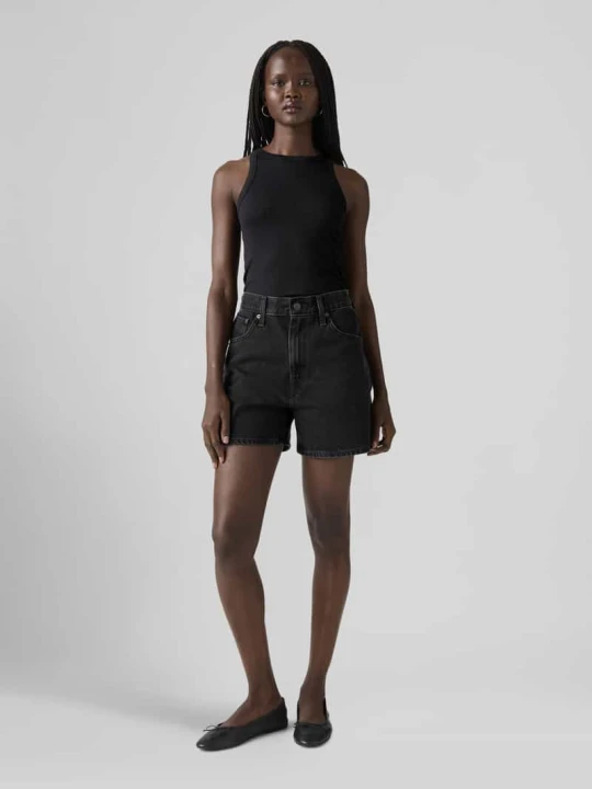 Zdjęcie produktu Szorty jeansowe o kroju regular fit z czystej bawełny Levi's Czarny