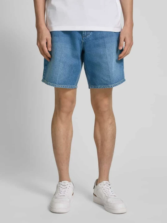Zdjęcie produktu Szorty jeansowe o kroju regular fit z elastycznym pasem Forét Jeansowy niebieski