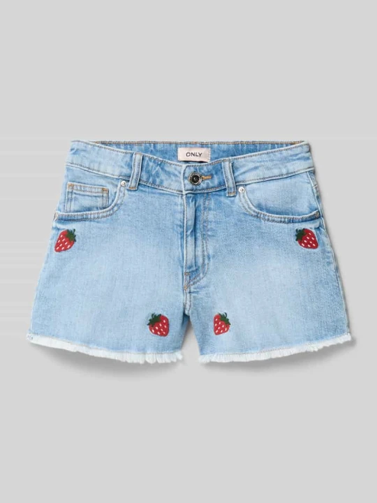 Zdjęcie produktu szorty jeansowe o kroju regular fit z mieszanka bawełny model 'ROBYN' Only Jasnoniebieski