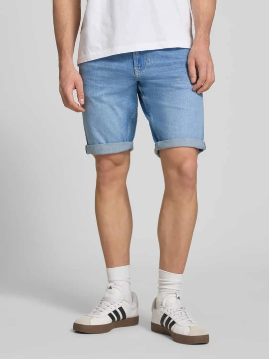 Zdjęcie produktu Szorty jeansowe o kroju regular fit z mieszanka bawełny model 'RONNIE SHORT' Tommy Jeans Jeansowy niebieski