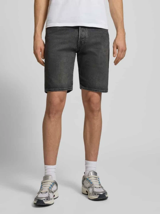 Zdjęcie produktu Szorty jeansowe o kroju wide fit z mieszanki bawełny model '501® Original' Levi's Antracytowy