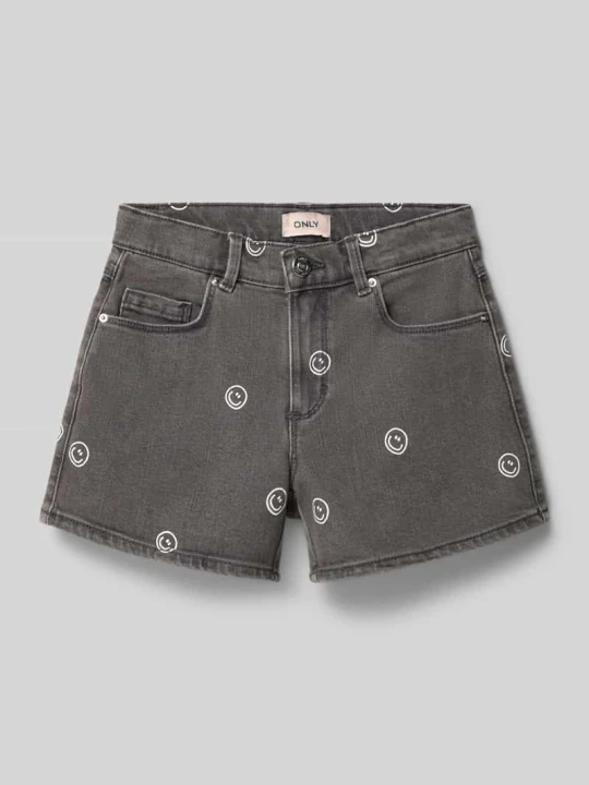 Zdjęcie produktu Szorty jeansowe o kroju regular fit z mieszanki bawełny model 'BLAIR' Only Jasnoszary melanż