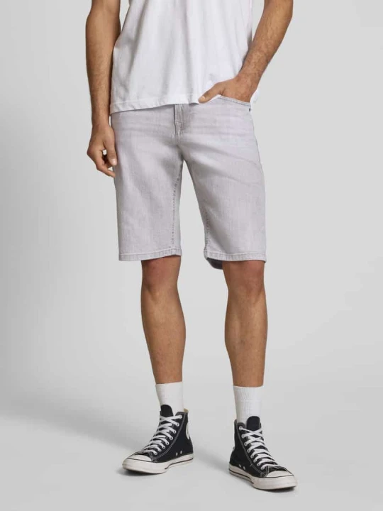 Zdjęcie produktu Szorty jeansowe o kroju regular fit z mieszanki bawełny model 'CASH' Pepe Jeans Jasnoszary