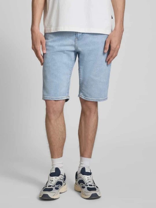 Zdjęcie produktu Szorty jeansowe o kroju regular fit z mieszanki bawełny model 'CASH' Pepe Jeans Jasnoniebieski