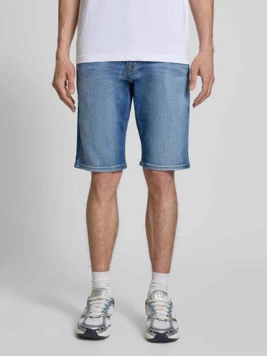 Zdjęcie produktu Szorty jeansowe o kroju regular fit z mieszanki bawełny model 'CASH' Pepe Jeans Jeansowy niebieski