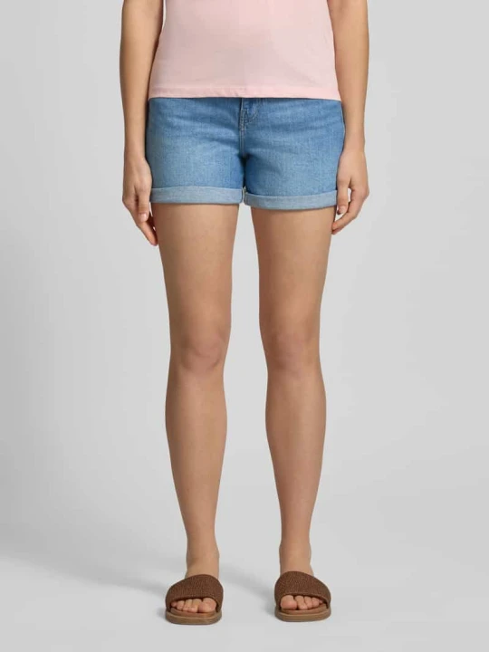 Zdjęcie produktu szorty jeansowe o kroju regular fit z mieszanki bawełny model 'JOSEPHINE' Only Jasnoniebieski
