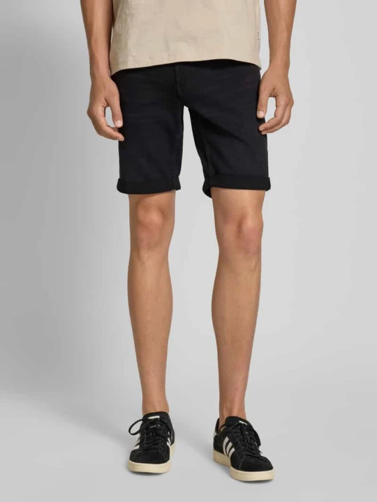 Zdjęcie produktu Szorty jeansowe o kroju regular fit z mieszanki bawełny Only & Sons Czarny