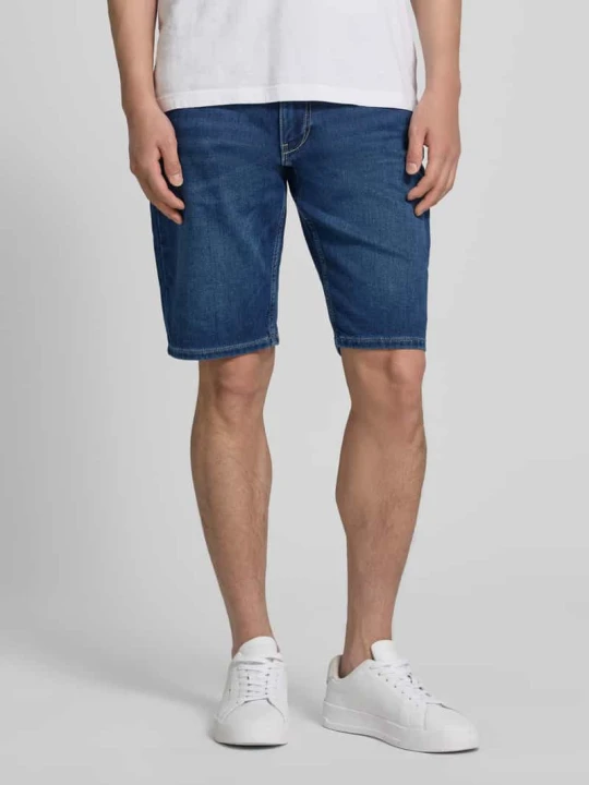 Zdjęcie produktu Szorty jeansowe o kroju regular fit z mieszanki bawełny s.Oliver Granatowy