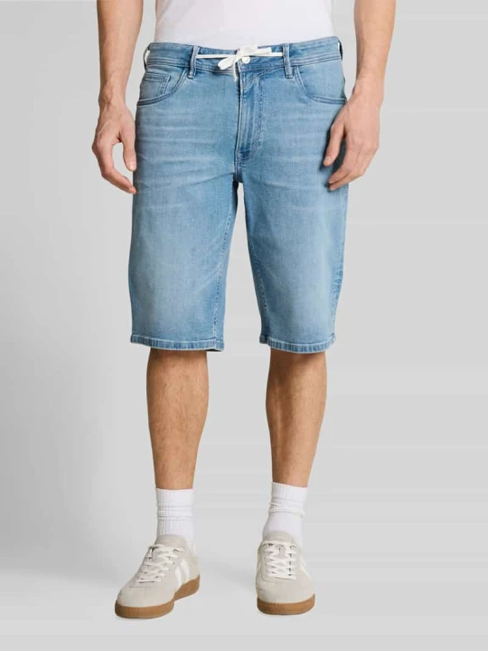 Zdjęcie produktu Szorty jeansowe o kroju regular fit z mieszanki bawełny Tom Tailor Jasnoniebieski